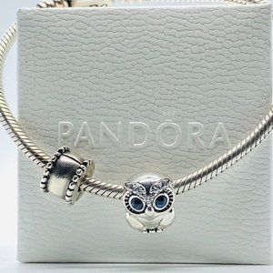PANDORA Sparkling Owl Charm